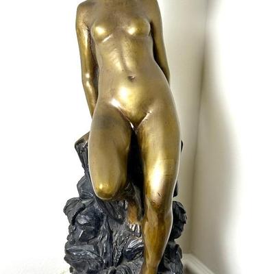 Bronze Sculpture After Louis Charles Hippolyte Buhot - 19.5”h