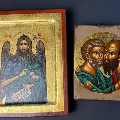 Eastern Orthodox Icons Hand Painted By Father Pefkis – 4x5" & 6x7"