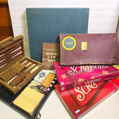 Scrabble Games Including Deluxe Turntable Version, Backgammon, More