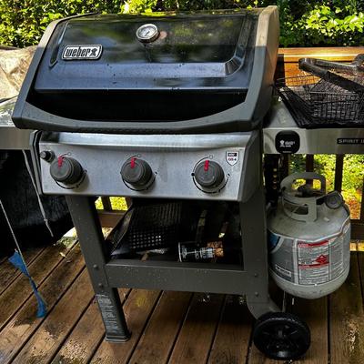 Weber Propane Grill 51x24x45 With Accessories, Propane And Cover
