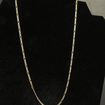 14K Gold Link Chain Necklace - 18"