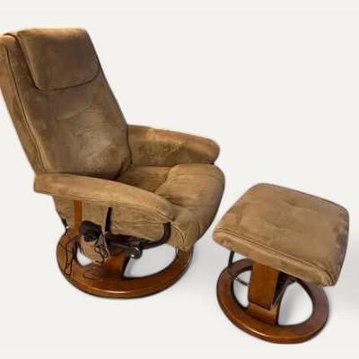 Massage Chair 29x24x38 And Footstool 19x17x17