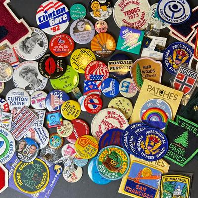 Vintage Patches & Pins Collection – Mixed Themes