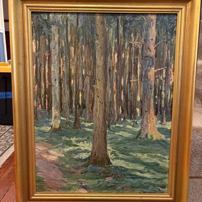Paul Kornblum “Waldinmares” Signed Painting On Canvas - Framed 24x19”