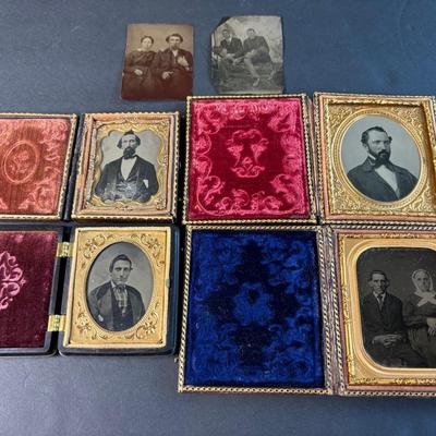 Ambrotypes & Tintypes: Ninth Plate To Sixth Plate Portraits Of Couples & Individuals
