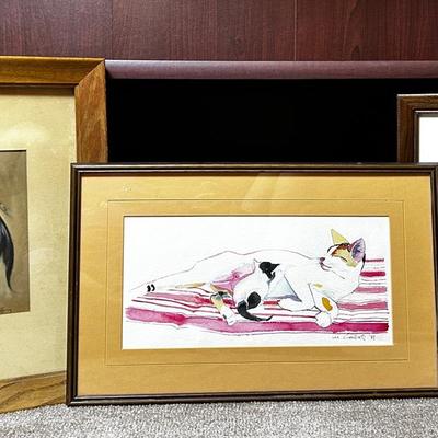 Native American Folklore 14.5x11.5 And Cats 11x18 And 16.5x13.5