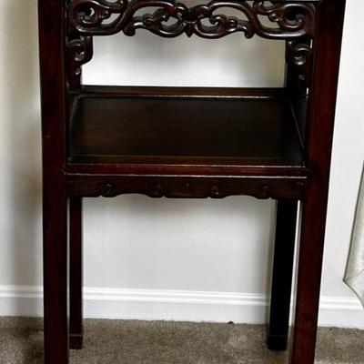 Marble Top Side Table 16.5x12x72