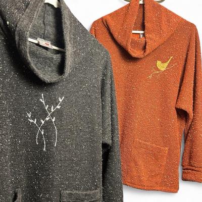 Lady Jane Hand Crafted Knitwear Tunics with Painted Details (2) - Size M