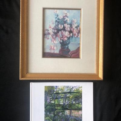 Claude Monet “Chrysanthemums” Print & Claude Monet’s Garden Book