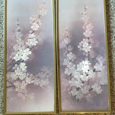 Artist T. C. Chiu Mid Century Cherry Blossoms Prints
