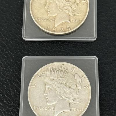 1922 and 1923 Peace U.S. Silver Coinage
