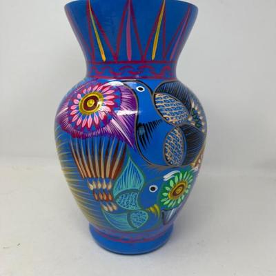Hand-Painted Terracotta Vase - Artisan
