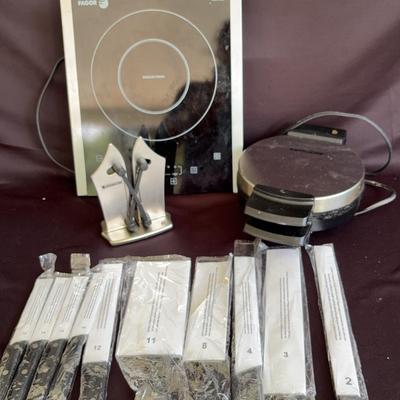 Black&Decker Waffle Maker, Fagor Cook Top & Ronco Knives Set