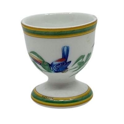 Lot 008   
Hermes Porcelain Toucan Egg Cup