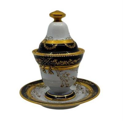 Lot 144   
Porcelain Egg Coddle