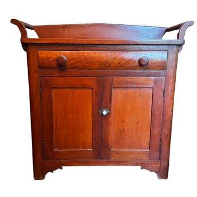 Lot 112  
Antique Empire Style Flame Mahogany Wash Stand