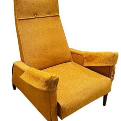 Lot 052   
Mid Century Modern High Back Upholstered Chair
