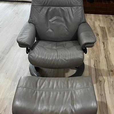 Ekornes Stressless Recliner Chair & Ottoman 