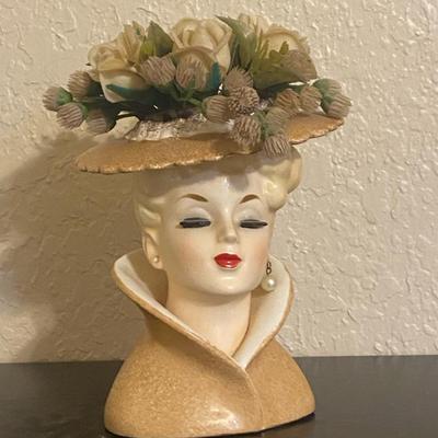 Napco Lady Head Vase