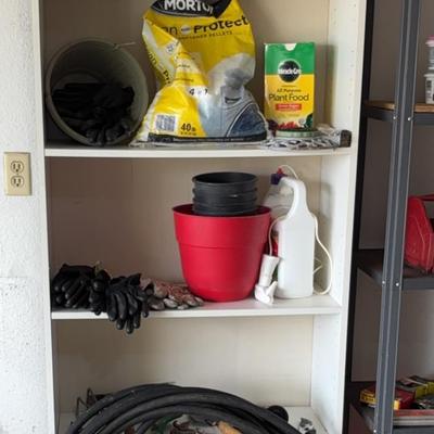 Gardening Shelf And Contents 