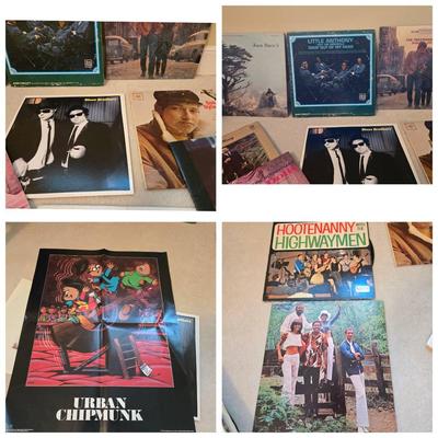 Vintage 33 Rpm Records, Rock, Soul, Folk