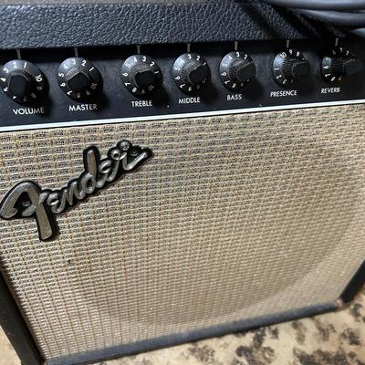 Fender Sidekick Reverb 30 Amp And A Metal Music Stand 