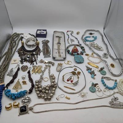 A Champagne Supernova Of Costume Jewelry 