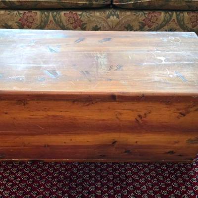Vintage Cedar Chest & Accent Table 