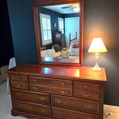 Vintage Long Dresser w Mirror