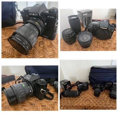 35 mm Film Cameras, Canon Digital EOS, Lenses