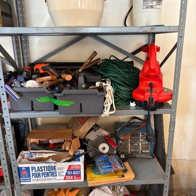 Mystery Garage Shelving Unit Contents-Tools