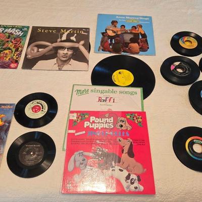 Vintage Records 33s 45s Monster Mash Fraggle Rock +