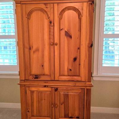 Tall Pine Media Cabinet Cupboard 