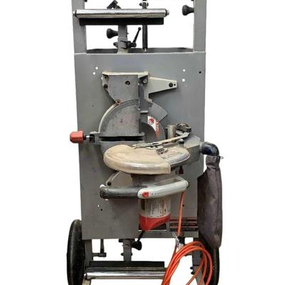RIDGID Miter Saw Mounted on Wheeled "Utility Vehicle"