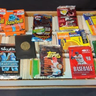 Assorted Baseball Trading Cards (incl. sealed packs)