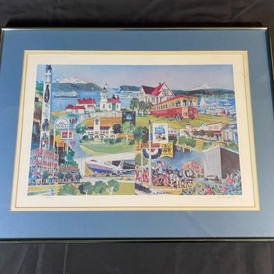 1986 Framed Bernie Webber Print 