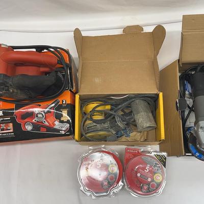 Belt Sander, Palm Sander, Angle Grinder (Black & Decker, DeWalt, Porter-Cable)