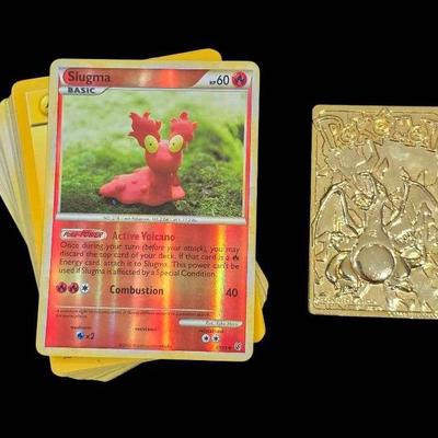 Pokémon Blind Deck And 1999 Gold-Plated Charizard