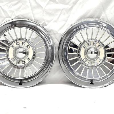 Vintage FORD Chrome Hub Caps