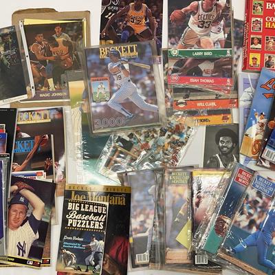 Misc. Lot Of Prints, Magazines And Books Of Baseball And Basketball Players #7