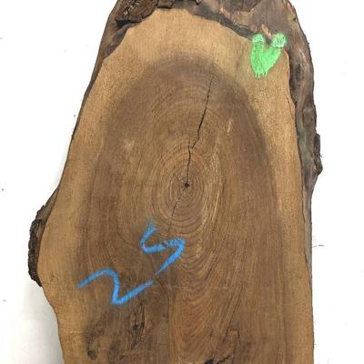 Live Edge Oval Wood Slab 2