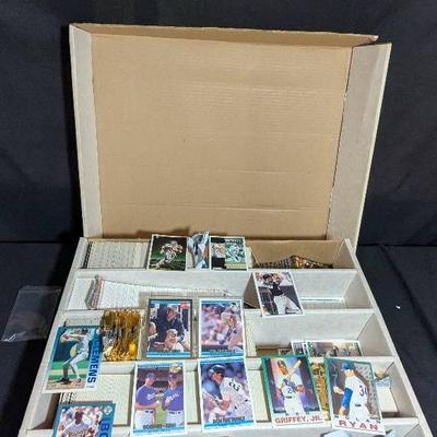 Mystery Box of 1990s Baseball and Football Trading Cards 