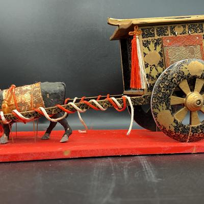 Vintage Japanese Hina Doll Carriage