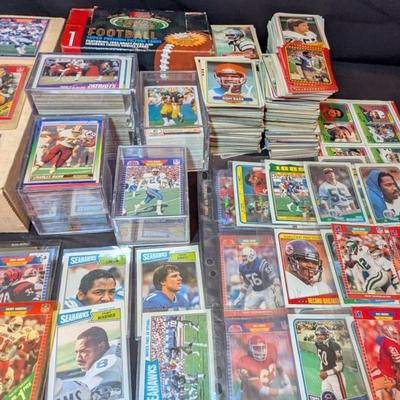 Box of NFL Cards from Late 1980s - Early 1990s