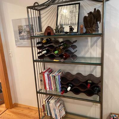 Shelf and contents are for sale other than the bottles, no wine included. 