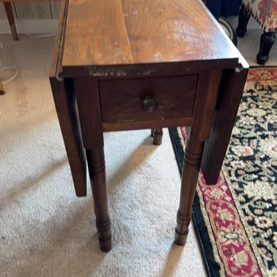 Wooden Small Antique Gate Leg Table