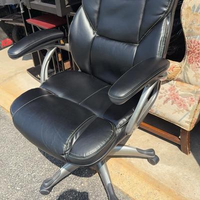 Black Leather Office Chair