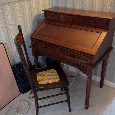 Antique Desk With Chair
