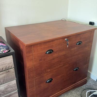 Wooden Lockable Large Filing Cabinet