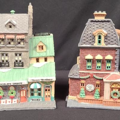 "The Chocolate Shoppe" and "Haberdashery" Christmas In The City Series by Dept. 56